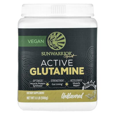 Глутамин Sunwarrior Sport Active, без вкуса, 1.1 lbs (500 g)