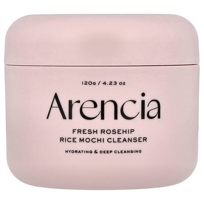 Arencia, очищающее средство для лица с рисом и розовым шиповником, 4.23 oz (120 g)