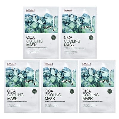 Охлаждающая маска для красоты Cica, 5 шт, 0.95 oz (27 g)