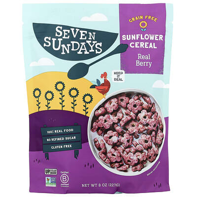 Сухой завтрак Sunflower Cereal, Real Berry, 8 oz (227 g)