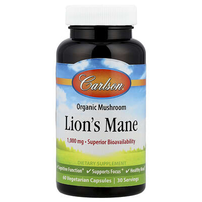 Гриб Lion's Mane, 60 Vegetarian Capsules