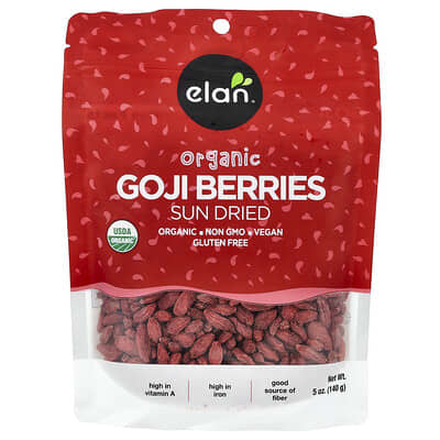 Сушеные ягоды годжи Elan, 5 oz (140 g)