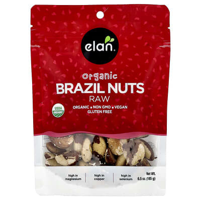 Organic Brazil Nuts, Raw , 6.5 oz (185 g)