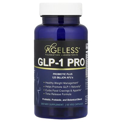 Ageless Foundation Laboratories GLP-1 PRO, 60 вегетарианских капсул