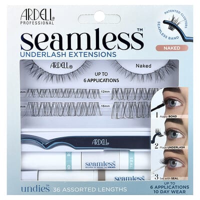Ardell Seamless™ набор для наращивания нижних ресниц, Naked, 39 предметов