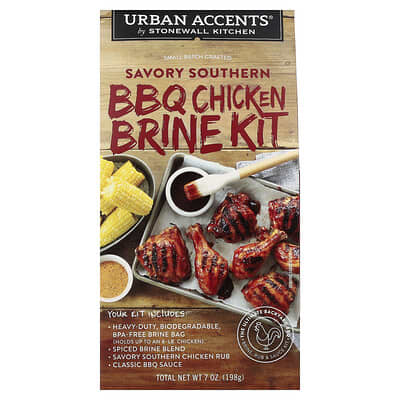 Urban Accents набор для маринования курицы Savory Southern BBQ, 7 oz (198 g)