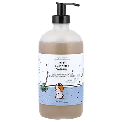 Детский шампунь и гель для душа без отдушек 16.9 fl oz (500 ml)