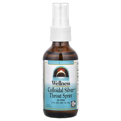 Спрей для горла Wellness Colloidal Silver™, 2 fl oz (59.14 ml)