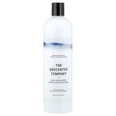 The Unscented Company Ежедневный кондиционер для всех типов волос, без отдушки, 16.9 fl oz (500 ml)