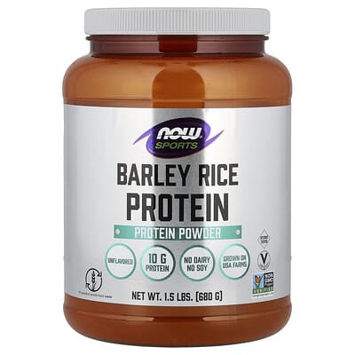 Протеин NOW Foods Barley Rice, без вкуса, 1.5 lbs (680 g)