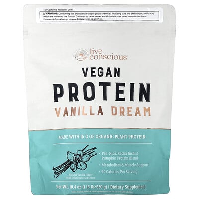 Vegan Protein, Vanilla Dream, 1.15 lb (520 g)