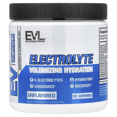 Electrolyte Volumizing Hydration, Unflavored, 3.53 oz (100 g)