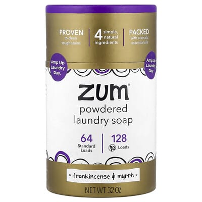 Powdered Laundry Soap, Frankincense & Myrrh, 32 oz