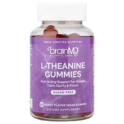 Желейные витамины BrainMD L-theanine Gummies Berry