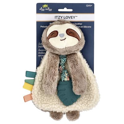 Игрушка-обнимашка itzy ritzy Lovey™ с силиконовым прорезывателем, Sloth