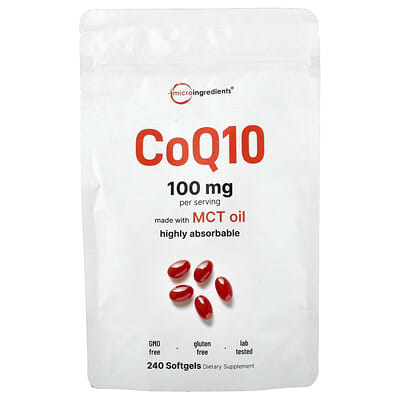 CoQ10, 240 Softgels (50 mg per Softgel) коэнзим Q10 в мягких капсулах