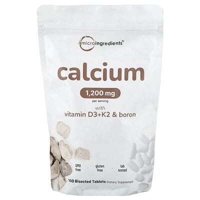 Кальций с витамином D3 + K2 и бором, 300 таблеток Micro Ingredients