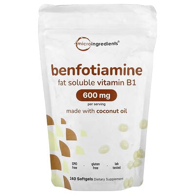 Бенфотиамин, 240 мягких капсул (200 mg per Softgel) Micro Ingredients