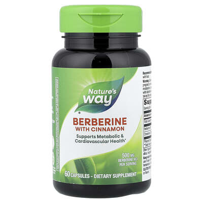 Berberine With Cinnamon, 60 веганских капсул