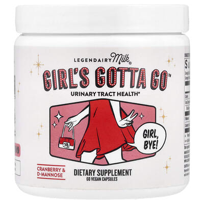Girl's Gotta Go™, здоровье мочевыводящих путей, 60 веганских капсул