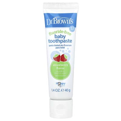 Зубная паста Dr. Brown's Baby Fluoride-Free Strawberry 1.4 oz (40 g)