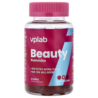 Beauty Gummies, смесь ягод, 60 шт