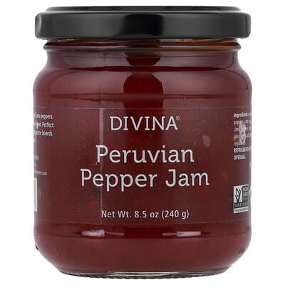 Джем из персикового перца Divina, 8.5 oz (240 g)