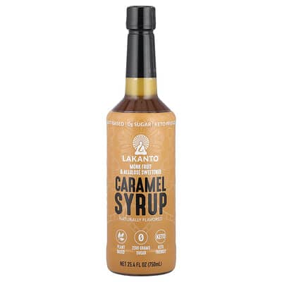 Lakanto карамельный сироп, 25.4 fl oz (750 ml)
