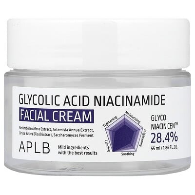 Крем для лица APLB Glycolic Acid Niacinamide, 1.86 fl oz (55 ml)