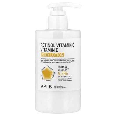 Retinol Vitamin C, Vitamin E Body Lotion , 10.14 fl oz (300 ml)