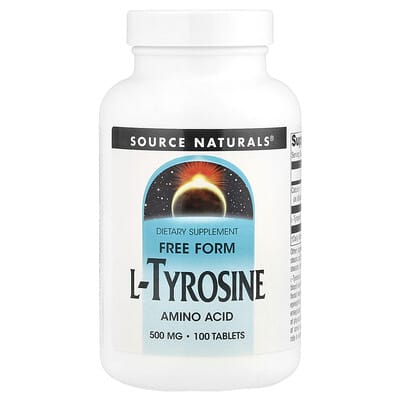 L-Tyrosine, 500 mg, 100 таблеток
