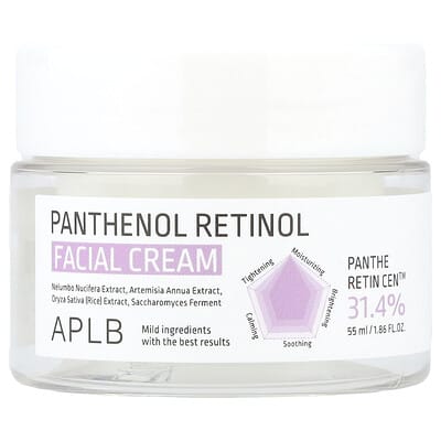 Омолаживающий крем для лица APLB Panthenol Retinol, 1.86 fl oz (55 ml)