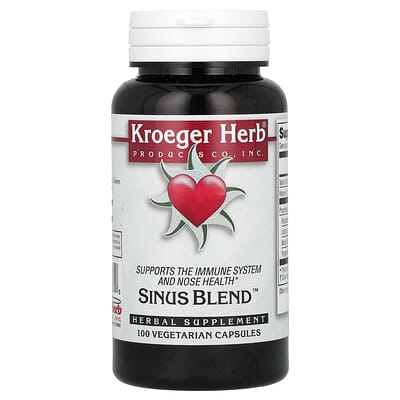 Kroeger Herb Co Sinus Blend™, 100 вегетарианских капсул