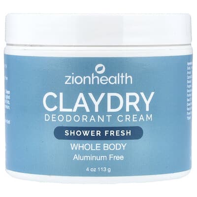 ClayDry Deodorant Cream, Shower Fresh, 4 oz (113 g)
