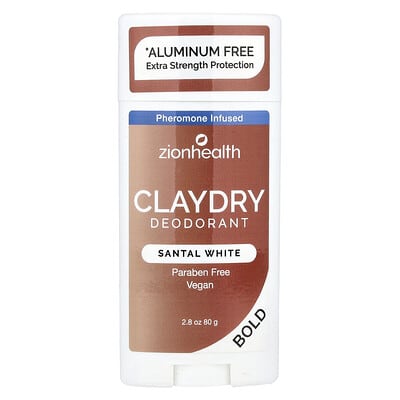 Bold, ClayDry Deodorant, Santal White, 2.8 oz (80 g)