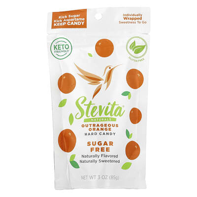 Naturals, Sugar Free Hard Candy, Outrageous Orange, 3 oz (85 g)