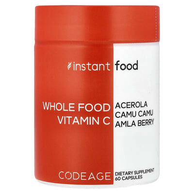 Витамин C Whole Food, 60 капсул