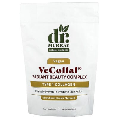 VeCollal®, веганский комплекс Radiant Beauty, Strawberry Cream, 16 oz (454 g)