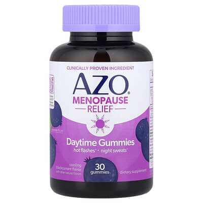 Желейные витамины AZO Menopause Relief Daytime Blackcurrant 30 шт
