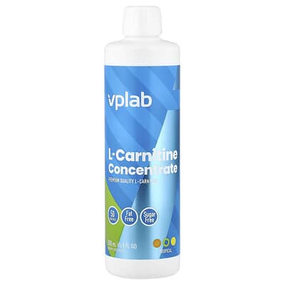 L-Carnitine Concentrate, тропический, 16.9 fl oz (500 ml)