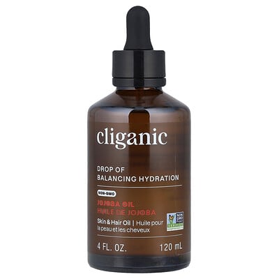 Cliganic Масло жожоба для жирной и комбинированной кожи, 4 fl oz (120 ml)