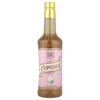 Премиальный сироп, вкус капкейк, без сахара, 25.4 fl oz (750 ml)