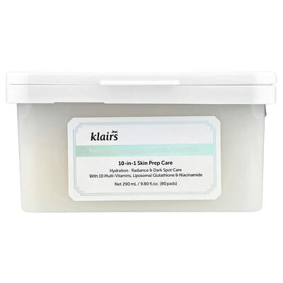 Dear, Klairs Очищающие диски для кожи Freshly Juiced Vitamin Skin Prep Pads, 80 шт.