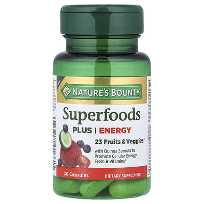 Superfoods Plus Energy, 30 капсул