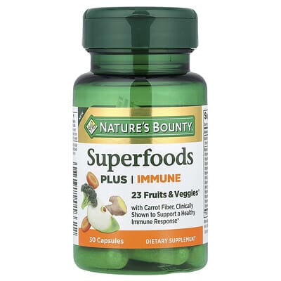 Nature's Bounty Superfoods Plus Immune, 30 капсул