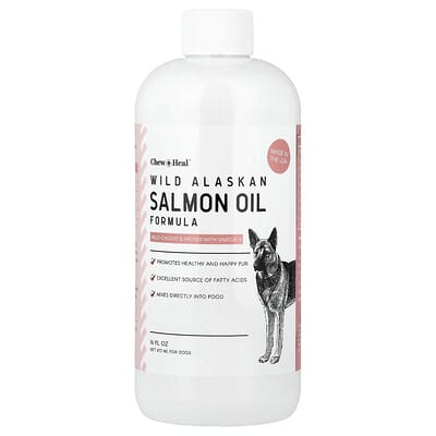 Лососевое масло Wild Alaskan Salmon Formula для собак, 16 fl oz (475 ml)