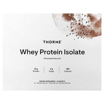 Whey Protein Isolate, Chocolate, 14 Packets, 1.06 oz (30.2 g) Each