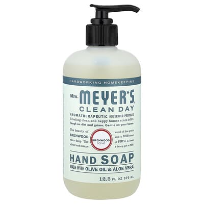 Жидкое мыло для рук Mrs. Meyers Clean Day Birchwood, 12.5 fl oz (370 ml)