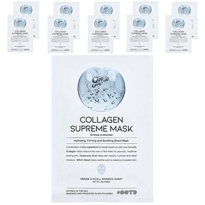 Маска для лица OOTD Collagen Supreme Beauty, 10 шт., 0.88 oz (25 g) каждая