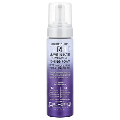 Пена для укладки и тонирования волос Color Chic™, Purple Leave-In, 7 fl oz (207 ml)